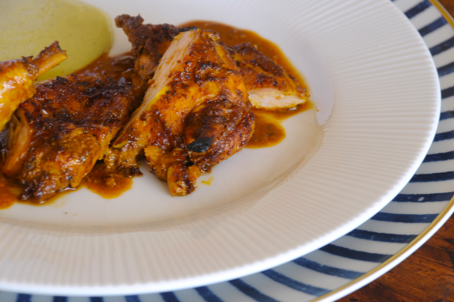 Peruvian Baby Chicken a la Brasa for two