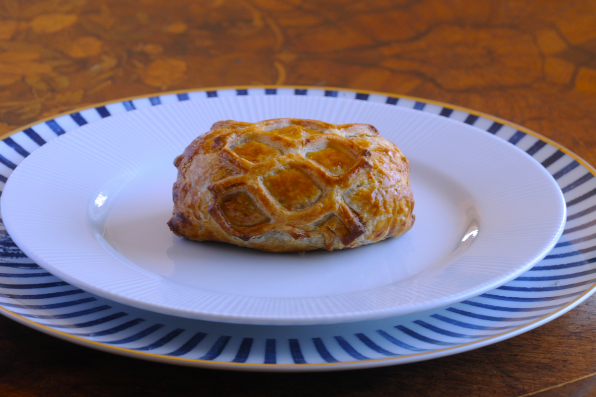 Whole beef Wellington with lattice pastry, ready for our Algarve home food delivery service
