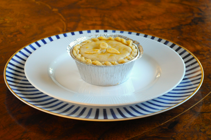 Tin Chicken Baby Artichoke and Black Truffle Pie artisan meal by Chef George Tannock Algarve