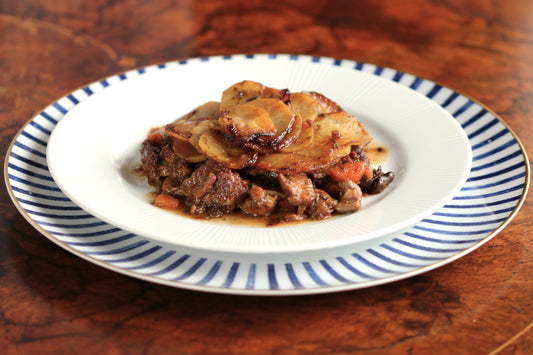 Gourmet Lancashire Lamb Hotpot restaurant-quality meal by Chef George Tannock Algarve