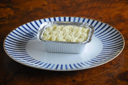 raw  Classic Wild Fish Pie gourmet meal by Chef George Tannock Algarve