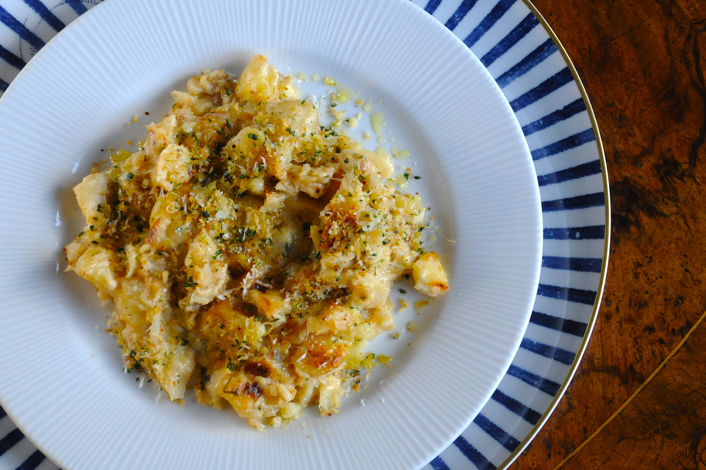 Bacalhau com Natas – Creamed Salt Cod Gratin with Lemon & Parsley Panko Topping