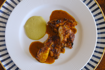 Peruvian Baby Chicken a la Brasa for two