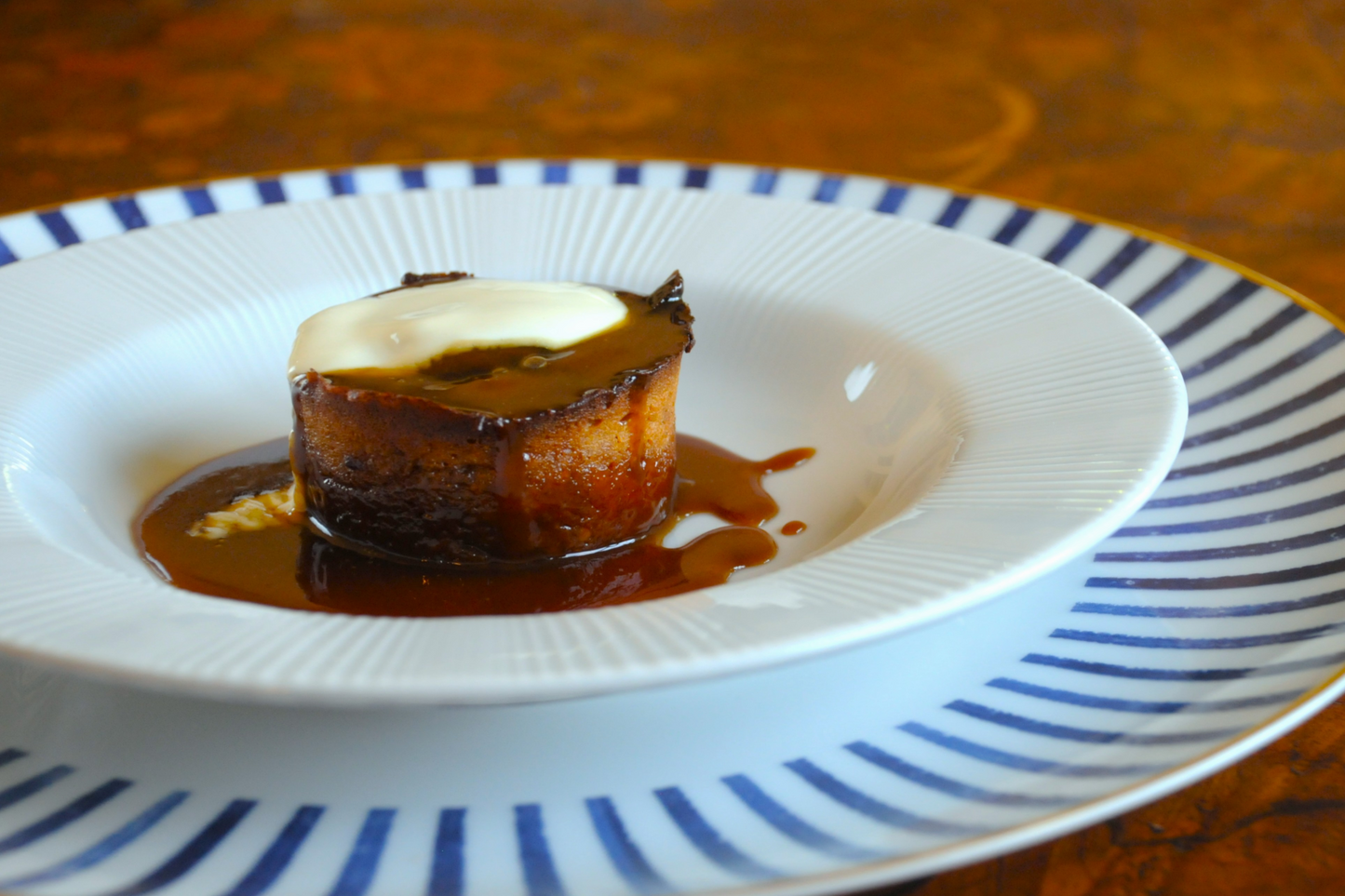 Clementine & Almond Sticky Pudding with Talisker Butterscotch Sauce