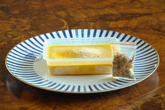 Pumpkin Soup with a Guanciale, White Truffle Oil & Pumpkin Seed Crumble